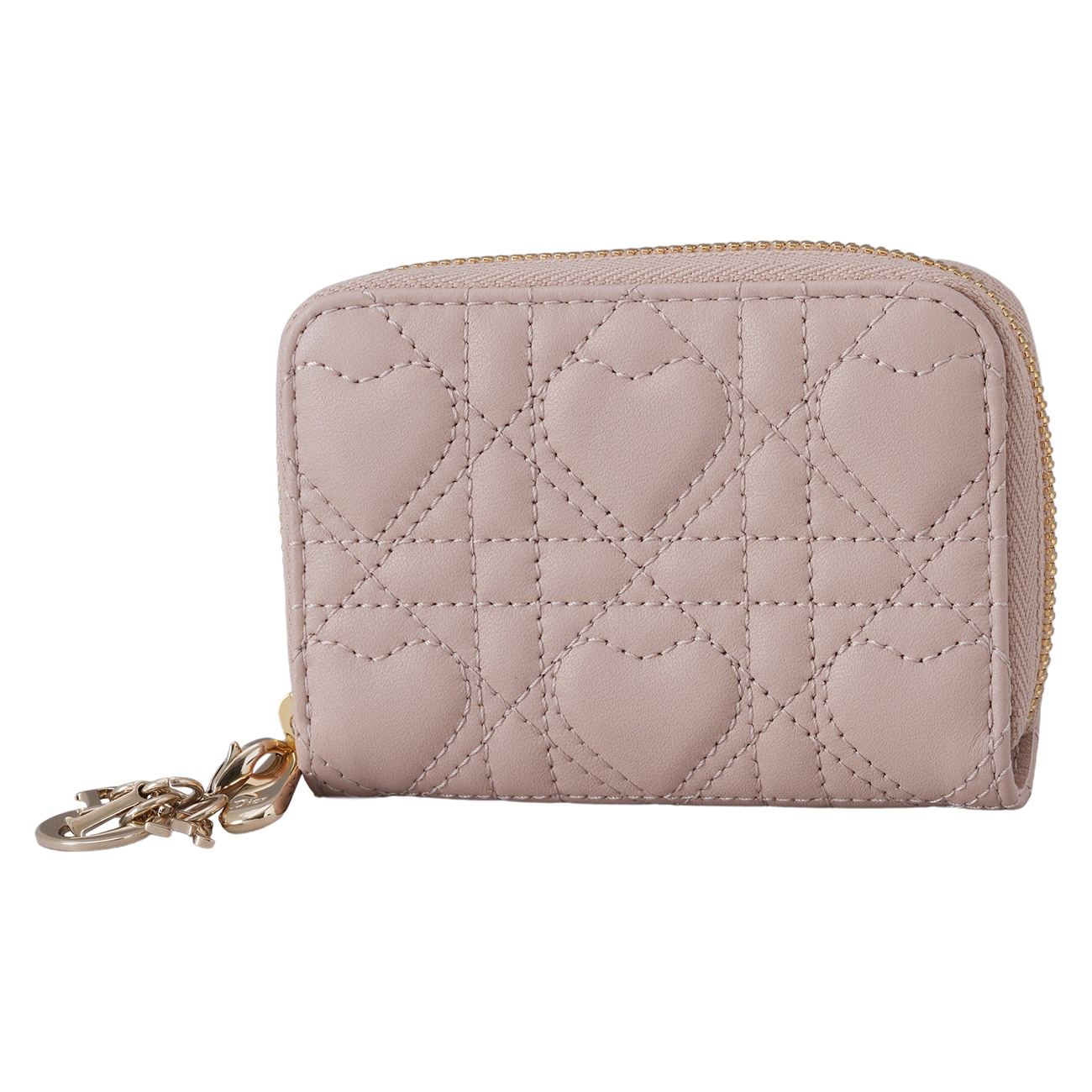 CHRISTIAN DIOR(USED)디올 하트 까나쥬 지퍼 카드지갑